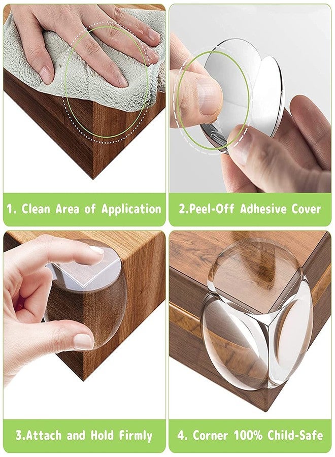 Roktry Corner Protector, Baby Proofing Corner Guards,Best Clear Transparent Table Edge Protectors Bumper, Keep Child Baby Safe, Protectors for Furniture Cabinet Against Sharp Corners (12 Pack) - Image 4