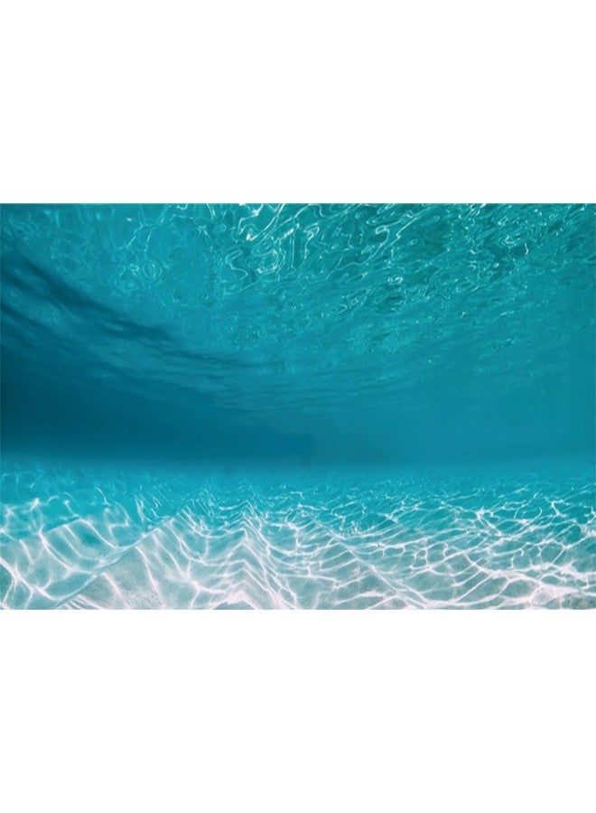 AWERT 48x20 inches Undersea Aquarium Background Pool Ocean Floor Aquarium Background Underwater Fish Tank Background - Image 1