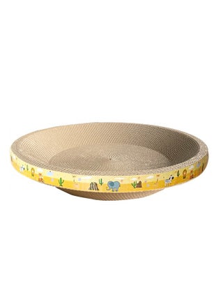 Round Cardboard Cat Bed for Cats Scratch Bed Cat Scratch Pad with Catnip Durable Recycle Lint-Free for Furniture Protection - pzsku/ZD2801A04489B9958D9BAZ/45/_/1712133076/aae52b64-252f-45d0-8523-f0a81acc7c44