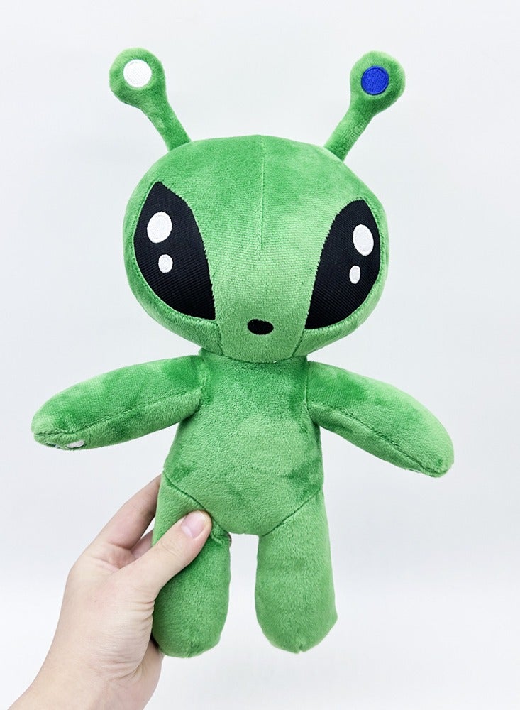 Alien Plush Toy,Green Alien Pillow for Kids' Room Decor,Big-Eyed Alien Gift for Animation Fans and Kids Birthday（34cm）