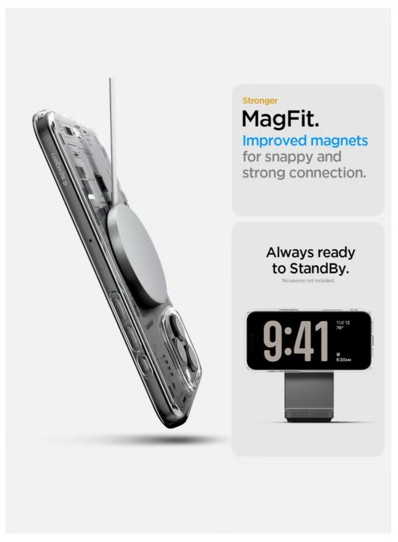 Spigen Ultra Hybrid MagFit for iPhone 16 Pro Case Cover with MagSafe (2024) Neo One - Image 4
