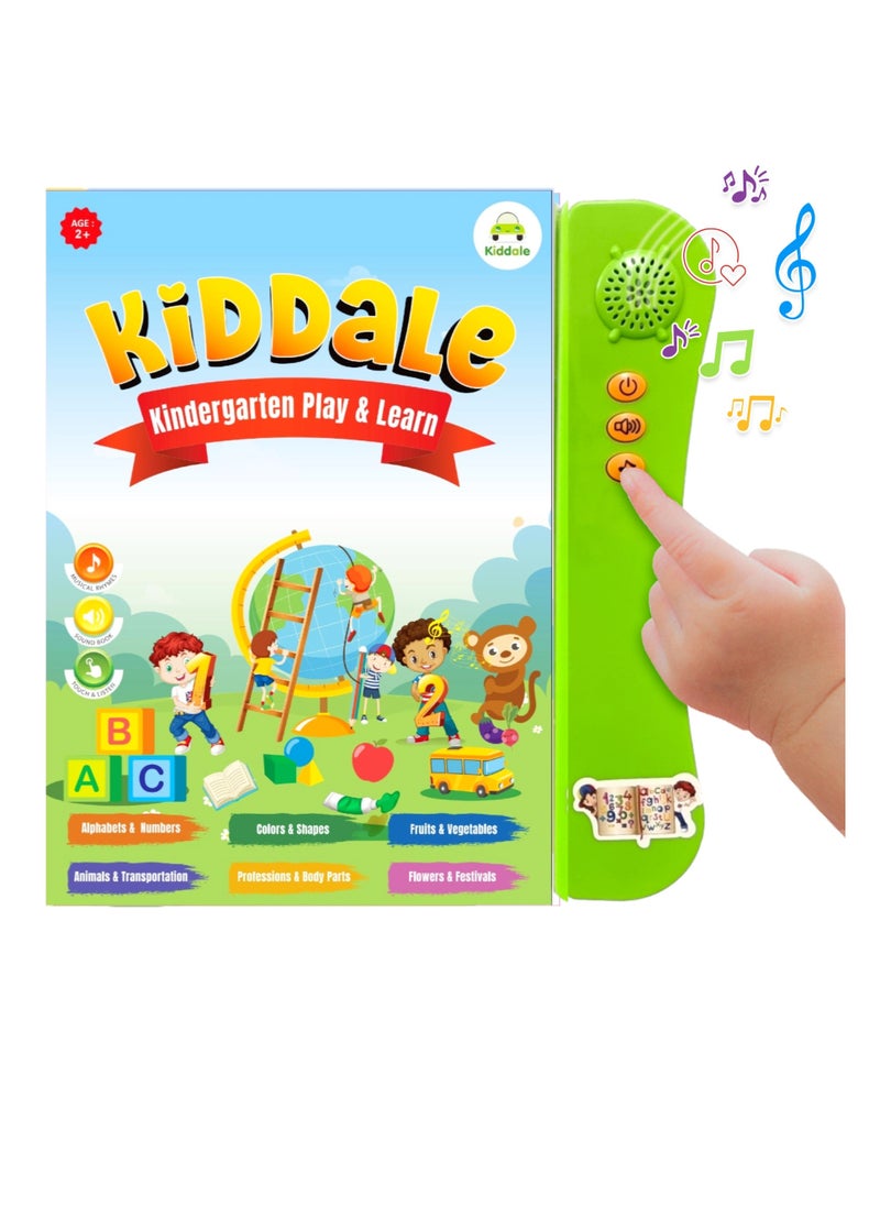 Kiddale ABC 123 Sound Book Educational Learning Toy| Musical Rhymes, Melody Songs, Audio Stories| Teach ABC Alphabets, 123, Colors,Shapes to your Kid through Sound  - Image 1