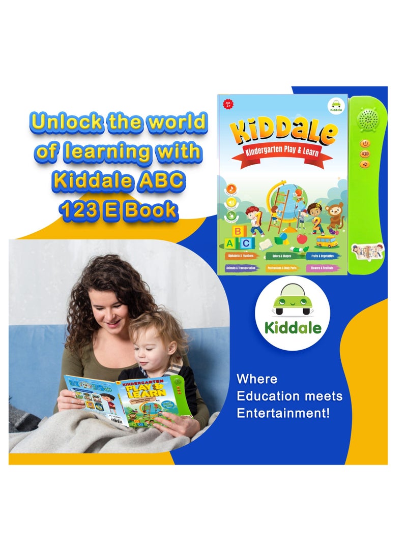 Kiddale ABC 123 Sound Book Educational Learning Toy| Musical Rhymes, Melody Songs, Audio Stories| Teach ABC Alphabets, 123, Colors,Shapes to your Kid through Sound  - Image 2