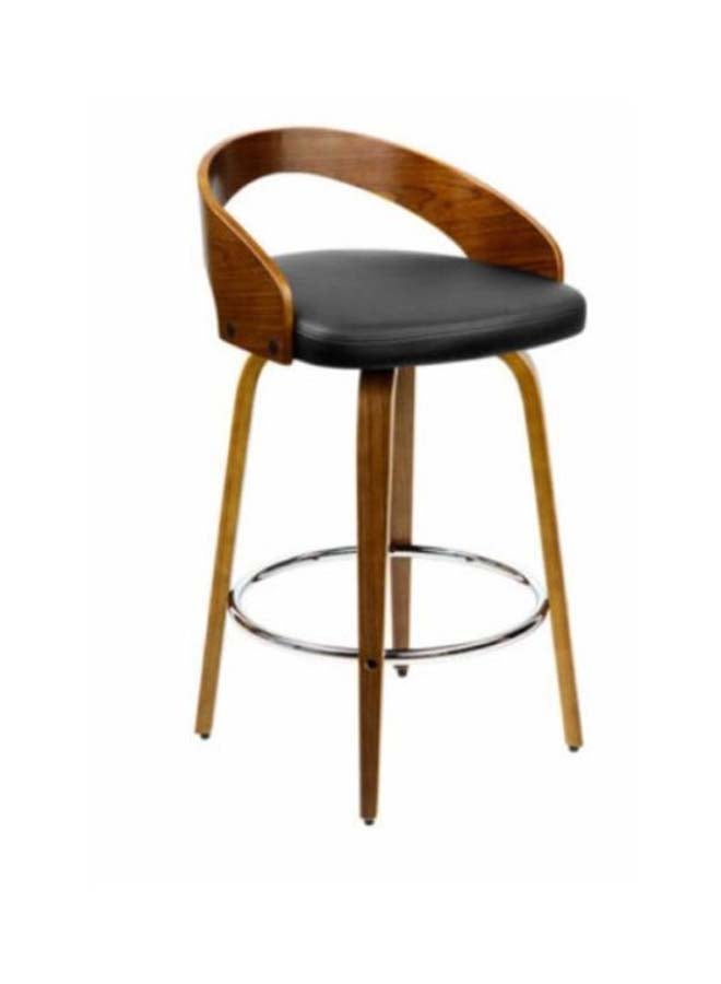 Woplek Brown&Black Luxury Wooden Modern Comfort Bar Chair - Image 4