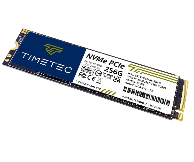 Timetec 256GB SSD NVMe PCIe Gen3x4 8Gb/s M.2 2280 3D NAND High Performance SLC Cache Read/Write Speed Up to 2,000/1,600 MB/s Internal Solid State Drive for PC Laptop and Desktop - Image 4