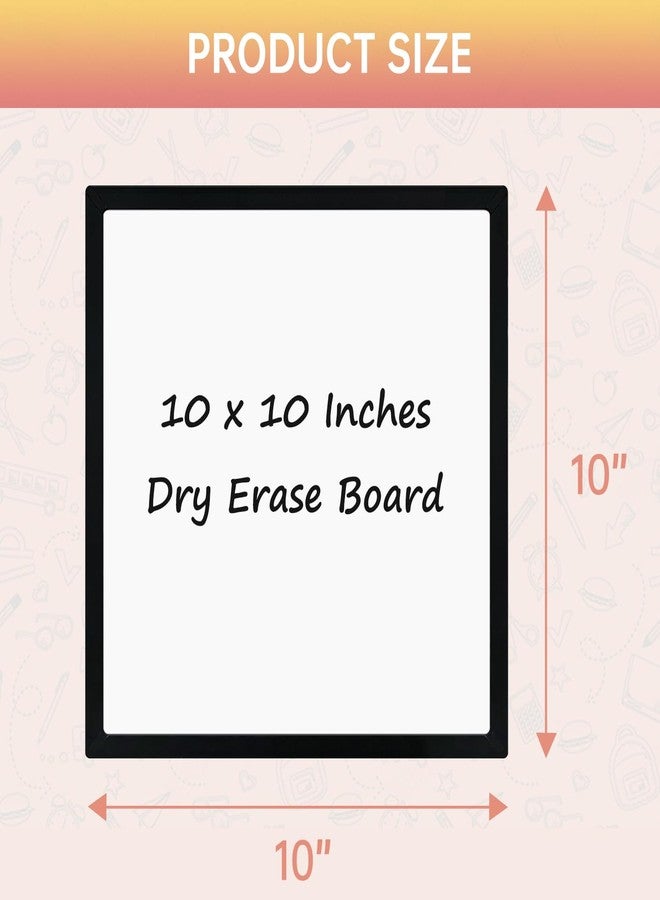 Navy Penguin White Board Mini Kit - 10 x 10 in Whiteboard with 2 Dry Erase Markers and 6 Magnetic Notes - Small Double-Sided Wall Hanging Dry Wipe Off Board for Home and Office - Image 4