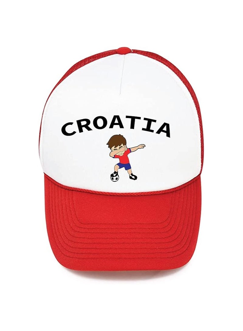 Croatia Sports Cap With Adjustment Plastic Snap Closure For Men And Women - Image 1