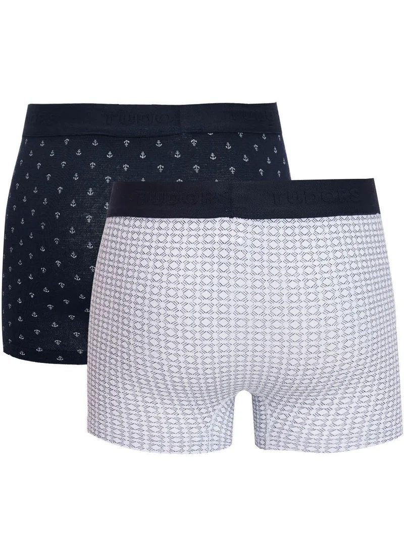 Tudors Men's 2-Pack Cotton Lycra Flexible Fabric Boxer
