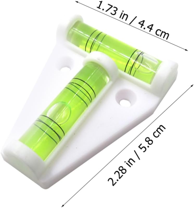 أداة فقاعة مغناطيسية بيضاء للمستويات للمقطورات والأثاث والحوامل ثلاثية القوائم المحمولة على شكل حرف T - Image 4