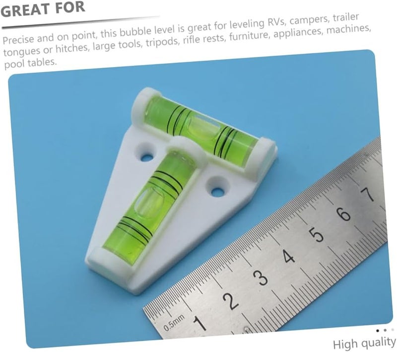 أداة فقاعة مغناطيسية بيضاء للمستويات للمقطورات والأثاث والحوامل ثلاثية القوائم المحمولة على شكل حرف T - Image 3