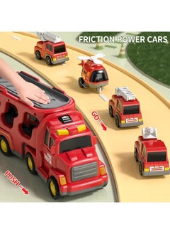 Haidue 5 in 1 Fire Fighter Truck Kids Toy  - Image 3
