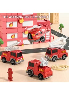 Haidue 5 in 1 Fire Fighter Truck Kids Toy  - Image 4