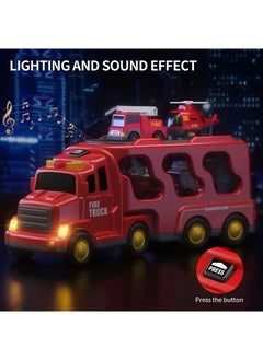 Haidue 5 in 1 Fire Fighter Truck Kids Toy  - Image 2