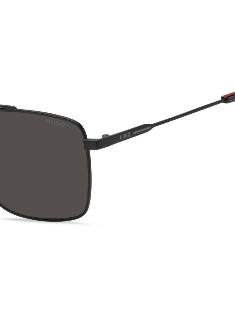 HUGO BOSS Hugo Boss HG 1177/S 003IR Matte Black Square Sunglasses – 57 mm – Men’s UV400 Protection  - Image 4