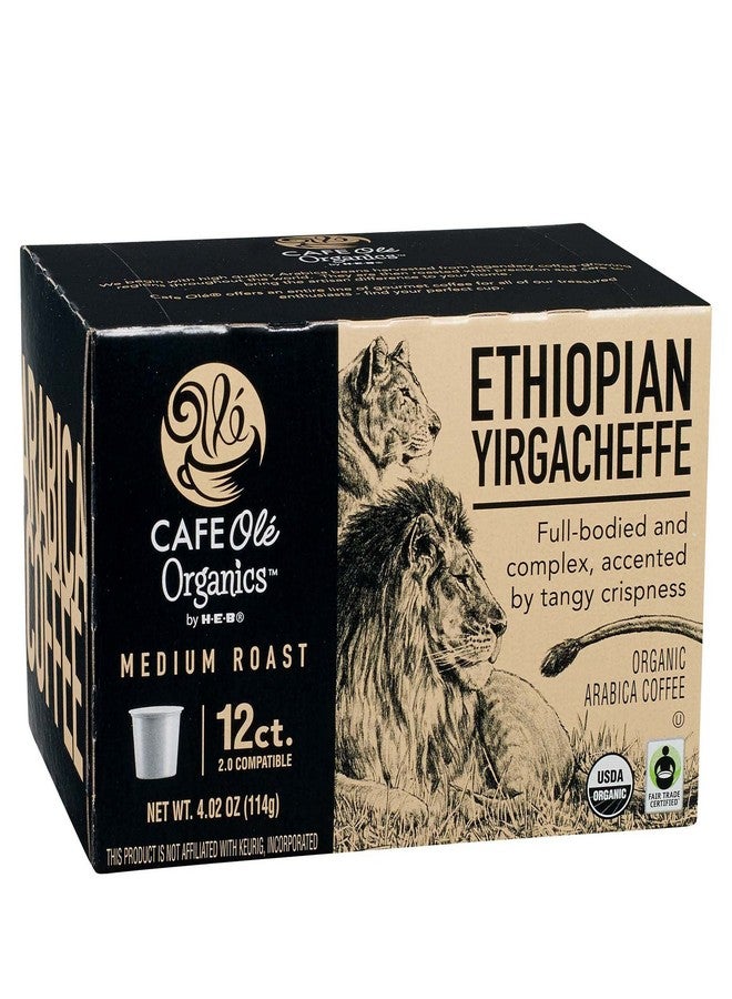 Cafe Ole Organic Ethiopian Yirgacheffe Medium Roast Single Serve Coffee Cups - Image 1