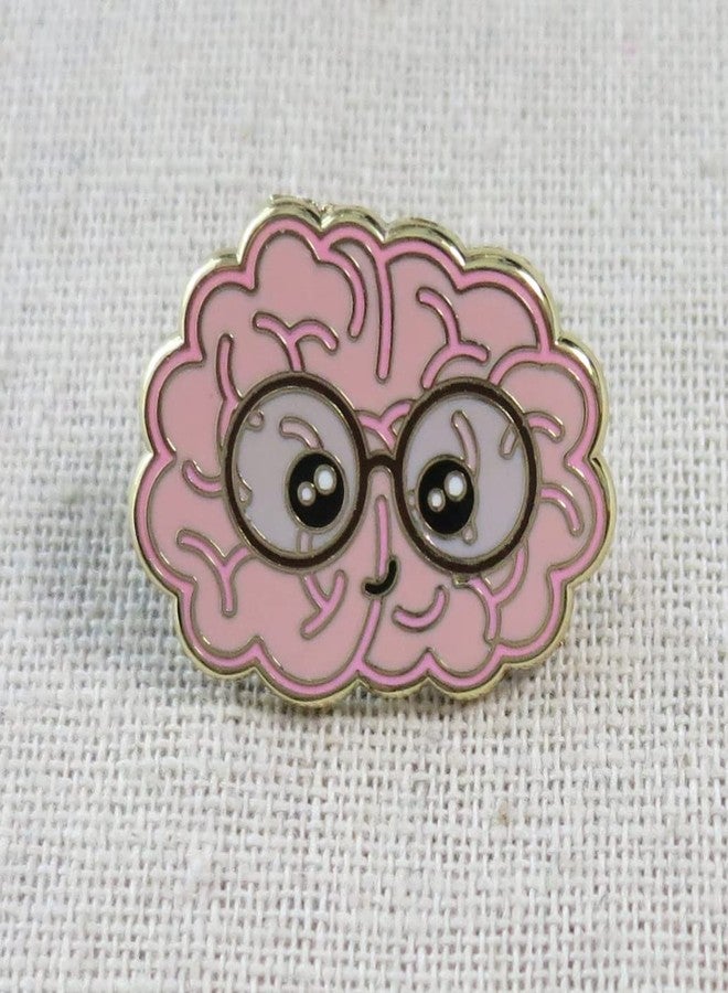 SCRAPHEART Cute Brain Enamel Pin- Kawaii Neurology Lapel Pin for Nurses, Medical Students & Neuroscience Fans, Lanyard Pins - Image 3