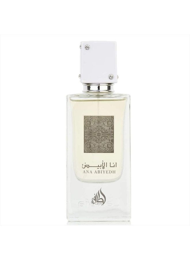 Lattafa لطافة أنا أبيض عطر بخاخ أو دي بارفان للجنسين، 2.0 أونصة - Image 2