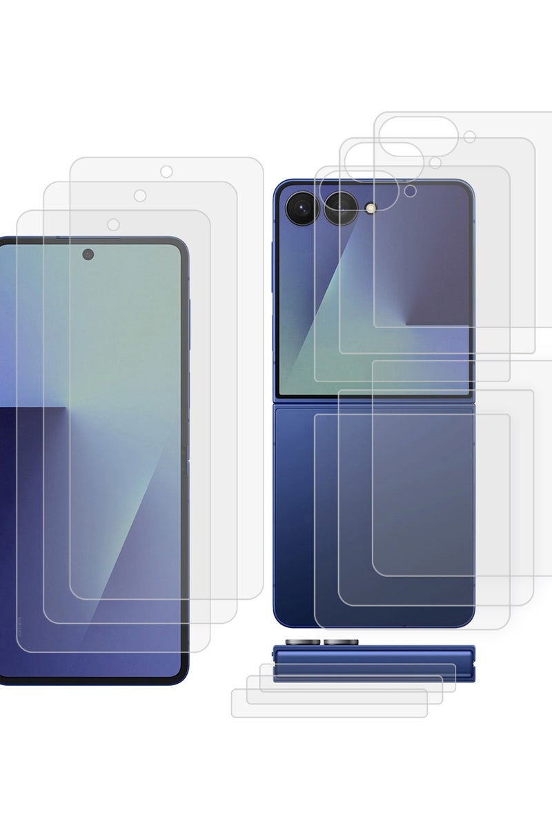 CATANES 3Packs Dual Guard Ceramic Screen Protector for Samsung Galaxy Z Flip 7 – Full Inner & Outer Display PET Protection - Image 1