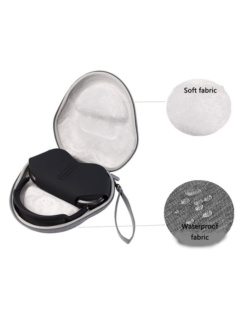Generic - Case Compatible with AirPods Max Earphone Storage Bag for AirPods Max Protective Cover Travel Storage Bag Hand Strap EVA Zipper Carrying Hard Case Cover for AirPods Max - Image 1