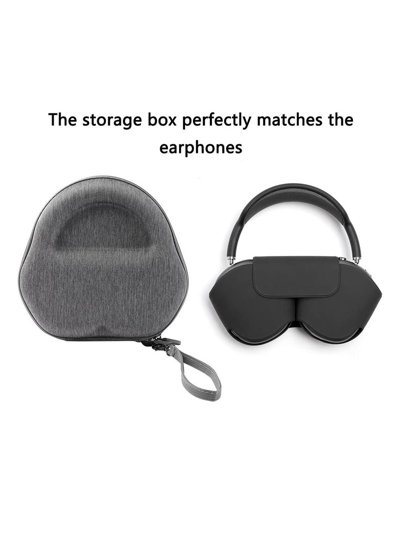 Generic - Case Compatible with AirPods Max Earphone Storage Bag for AirPods Max Protective Cover Travel Storage Bag Hand Strap EVA Zipper Carrying Hard Case Cover for AirPods Max - Image 1