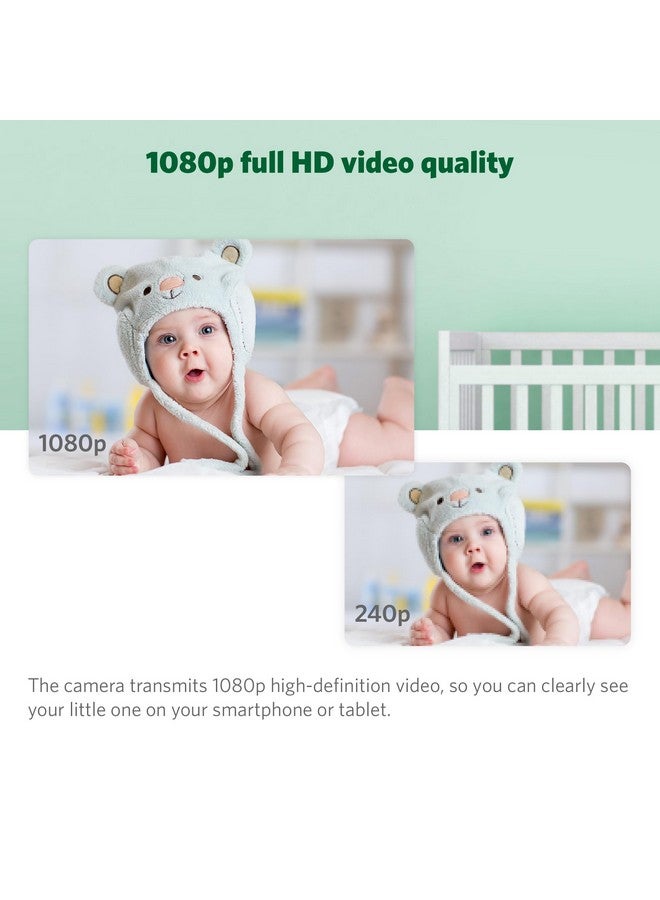 LeapFrog Scout LF2911 Baby Monitor Camera, WiFi Remote Access, 1080p HD 360 ° Pan & Tilt Smart Camera, 2-Way Audio Talk, Night Light, Night Vision, Soothing Sounds, Temp. & Humidity Sensor - Image 2