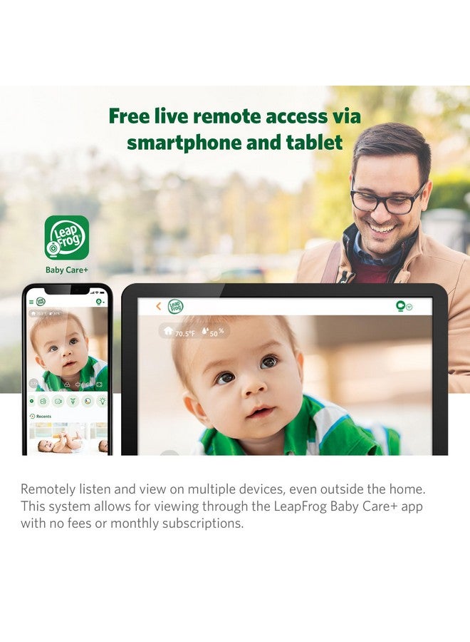 LeapFrog Scout LF2911 Baby Monitor Camera, WiFi Remote Access, 1080p HD 360 ° Pan & Tilt Smart Camera, 2-Way Audio Talk, Night Light, Night Vision, Soothing Sounds, Temp. & Humidity Sensor - Image 1