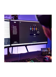 Hercules Stream 200 XLR, Pro Audio Mixer For Advanced Content Creators, With XLR Mic Pre-Amp, LCD Screen, High Resolution Encoders, 4 Actions Buttons And Customizable Interface, Compatible With PC  - Image 2