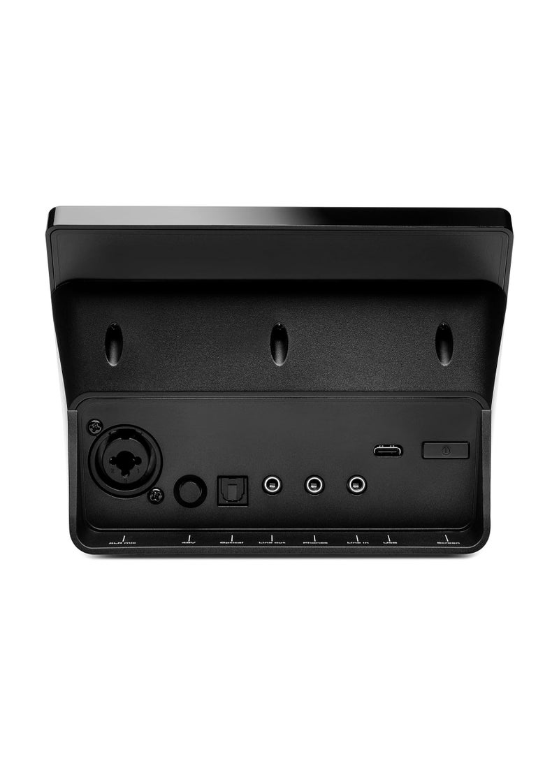 Hercules Stream 200 XLR، خلاط صوتي احترافي لمنشئي المحتوى المتقدمين، مع ميكروفون XLR مسبق التضخيم، وشاشة LCD، ومشفرات عالية الدقة، و4 أزرار عمل وواجهة قابلة للتخصيص، ومتوافق مع الكمبيوتر الشخصي  - Image 4
