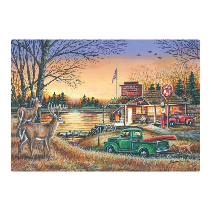 Hoffmaster 311123 Peaceful Evening Placemat  9.75"" Length x 14"" Width (Pack of 1000) - Image 1