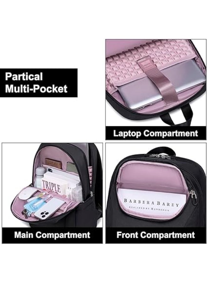 Chantria Laptop Backpack for Women,15.6 Inch Work Business Backpacks,Water-resistant Stylish Casual Daypack for Weekender Business Hiking Travel - Image 5