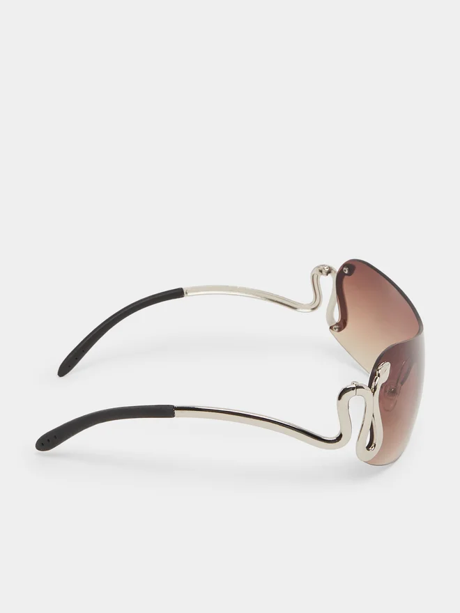 Styli  Frameless Wrap-Around Sunglasses for Women | Best Price UAE