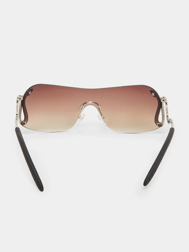 Styli  Frameless Wrap-Around Sunglasses for Women | Best Price UAE
