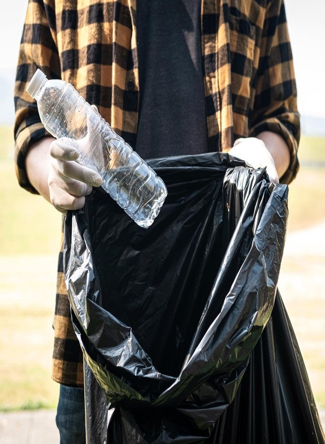 Singhal 120 Micron 30x37 Inch Garbage Bags Pack of 25 Extra Large Size | Plastic Dustbin Bags | Trash Bags For Kitchen, Office, Warehouse, Restaurant and 5 Star Hotel, Black Jumbo Trash Bags