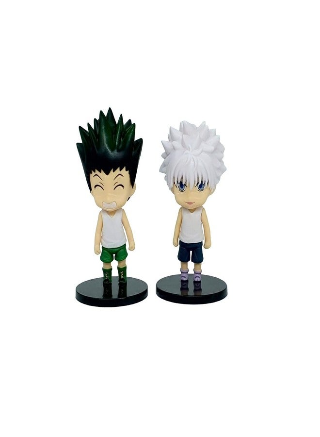 PINAKA Hunter x Hunter Killua Zoldyck - Gon Freecss Cute PVC Action Figure Figurine Toys Set of 2 10cm Figurine - Image 1