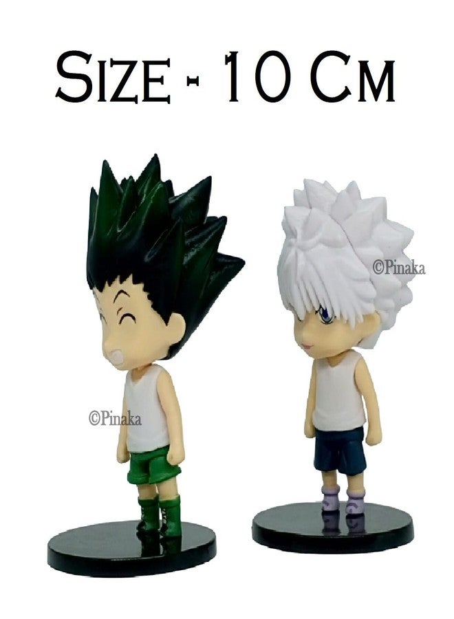 PINAKA Hunter x Hunter Killua Zoldyck - Gon Freecss Cute PVC Action Figure Figurine Toys Set of 2 10cm Figurine - Image 5