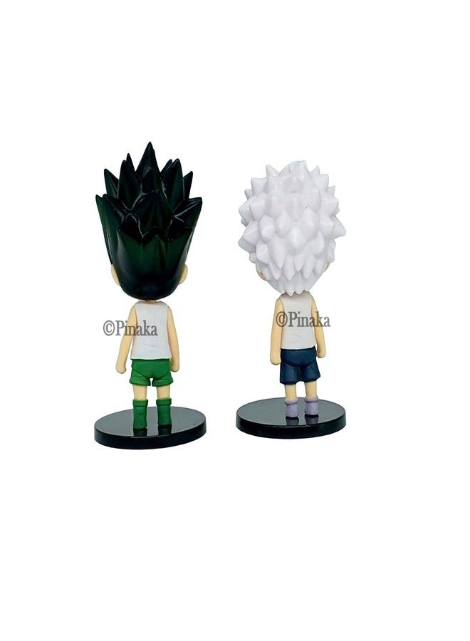 PINAKA Hunter x Hunter Killua Zoldyck - Gon Freecss Cute PVC Action Figure Figurine Toys Set of 2 10cm Figurine - Image 4