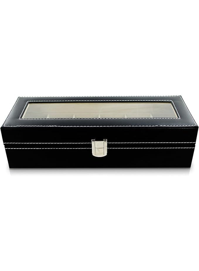 صندوق تخزين لعرض الساعات من 6 أقسام unisex - Image 2