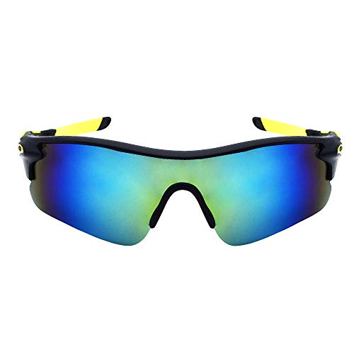 Peter Jones Yellow Sports Unisex Sunglasses | Polarized Lenses & Polycarbonate Frame | 100% UV Protection for Driving, Sports & Cycling (Model M007Y) - Image 3