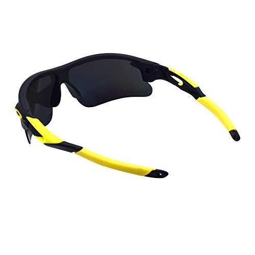 Peter Jones Yellow Sports Unisex Sunglasses | Polarized Lenses & Polycarbonate Frame | 100% UV Protection for Driving, Sports & Cycling (Model M007Y) - Image 5