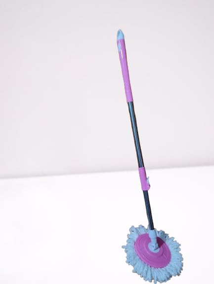 RMGS Mop Stick Expandable Stainless Steel Stick Rod with 1 Refill Multicolor Mop Head and Rod 127 m with Washable Refill use at Home and Office - Image 3
