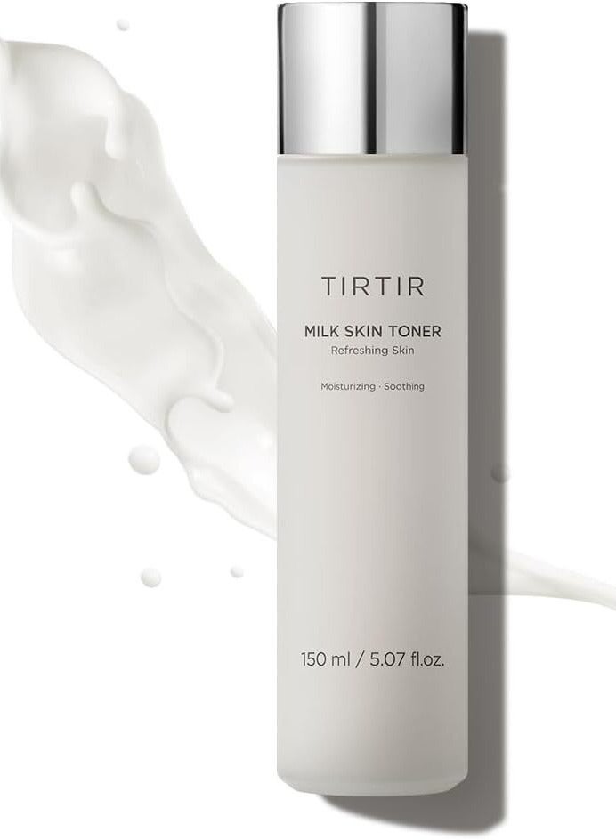 TIRTIR Milk Skin Toner_Refreshing Glowing Facial Toner for a Smooth Porcelain Skin Care, Witch-Hazel, Rice Extract, Face Moisturizer150ml - Image 1