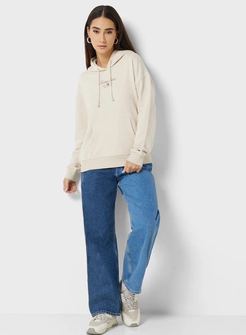 TOMMY JEANS Logo Knitted Hoodie