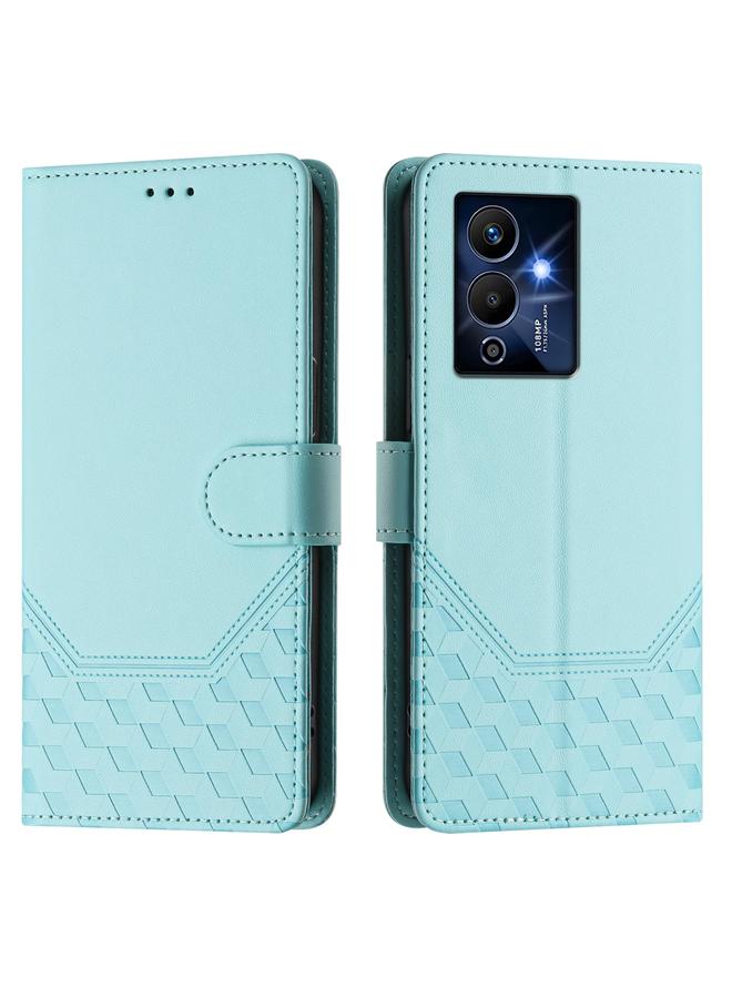 S-TOP Case For Infinix Note 12 Pro 5G Honeycomb Embossing RFID Leather Phone Case - Image 2