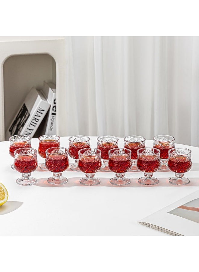 GuRiver 12-Pack Round Clear Glass Juice Cups, 45ml - Versatile Drinking Glasses for Juice, Water, Parties & Gatherings - Image 4