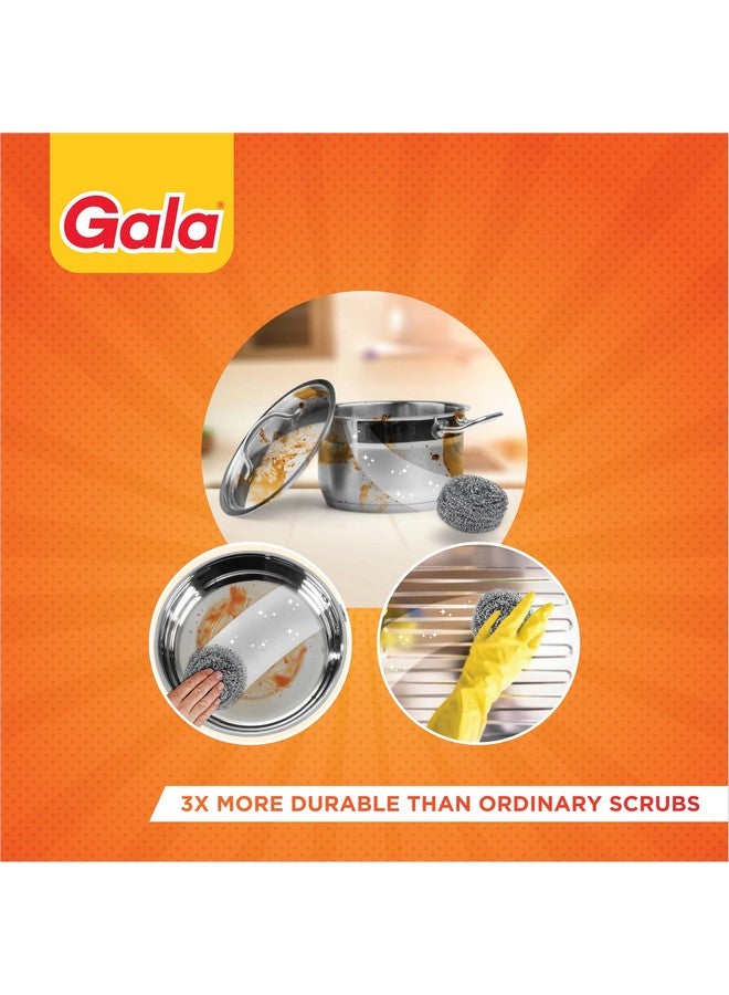 Gala Steel Scrubber Combo Set (Pack of 6) - Image 4