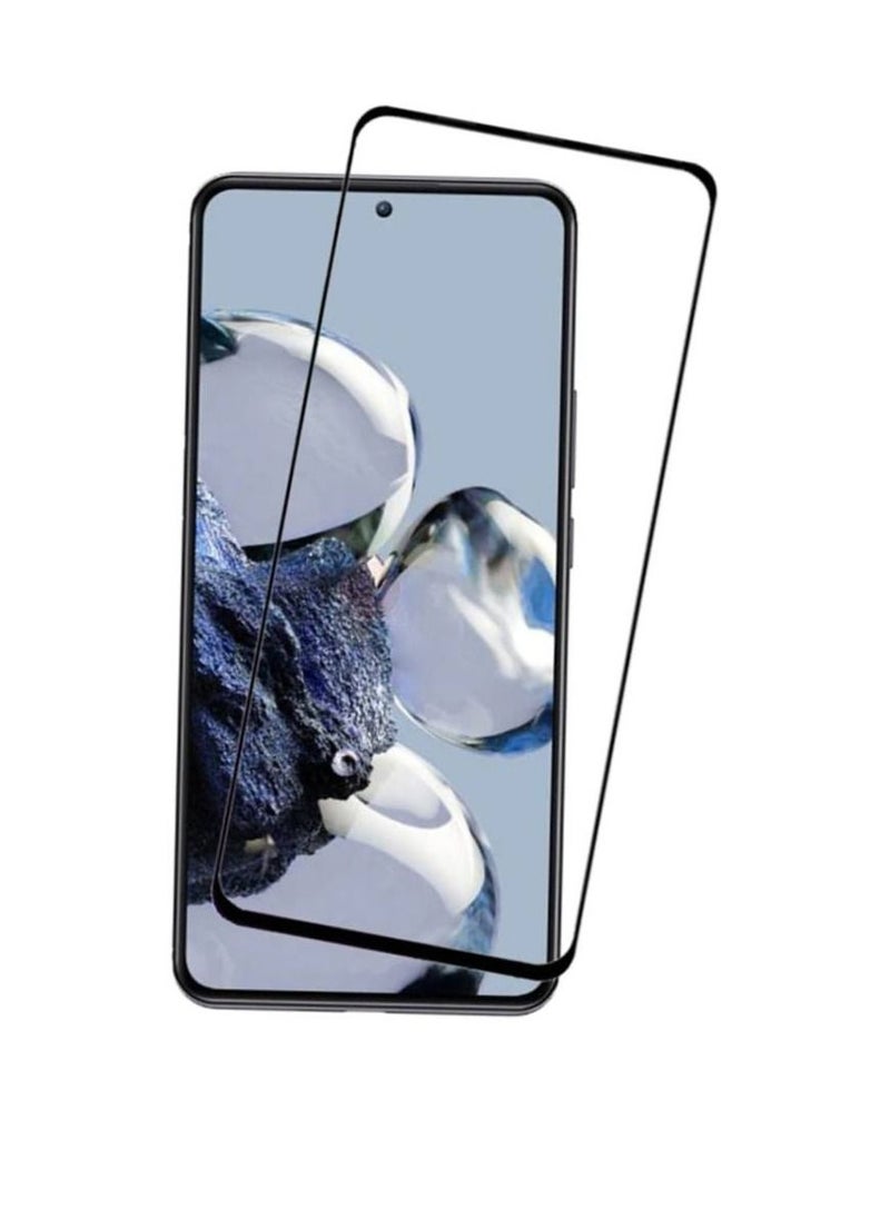ZOOMEE - Protective 9H Full Coverage Anti-Scratch Tempered Glass Screen Protector For Xiaomi Redmi K50i Clear/Black - Image 1