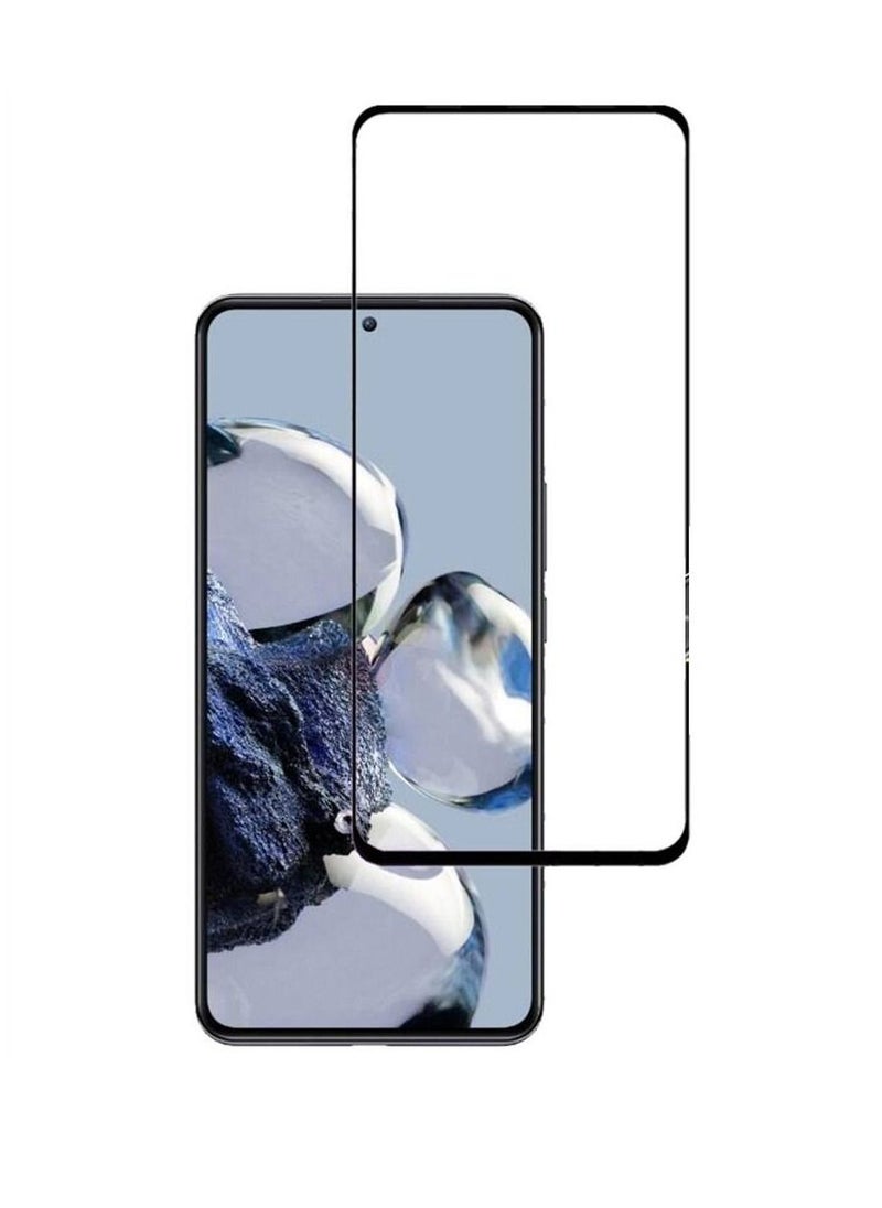 ZOOMEE - Protective 9H Full Coverage Anti-Scratch Tempered Glass Screen Protector For Xiaomi Redmi K50i Clear/Black - Image 1