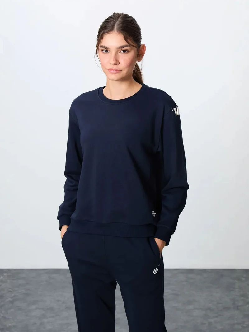 تومي لايف TOMMY Oversized Cotton-polyester Sweatshirt And Pants Set