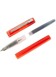 Platinum Prefounte Fountain Pen M 0 5 Nib Vermillion Orange  - Image 2