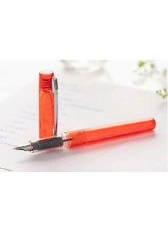 Platinum Prefounte Fountain Pen M 0 5 Nib Vermillion Orange  - Image 5
